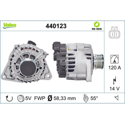 Kintamosios srovės generatorius VALEO RE-GEN REMANUFACTURED
                                                440123, VALEO, 4