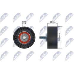 įtempiklio skriemulys, V formos rumbuotas diržas
                                NTY                                       