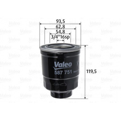 kuro filtras
                                VALEO                                                587751, VALEO, 587751, auto