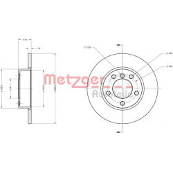 stabdžių diskas (1vnt)
                                METZGER                                                6110057, Nenu