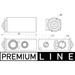 Išsiplėtimo vožtuvas, oro kondicionavimas BEHR *** PREMIUM LINE ***
                                MAHLE                 