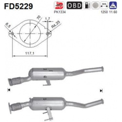 suodžių / kietųjų dalelių filtras, išmetimo sistema
                                                FD5229, AS, FD5229,