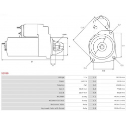 starteris Brand new AS-PL
                                S2039, AS-PL, S2039, auto detalė