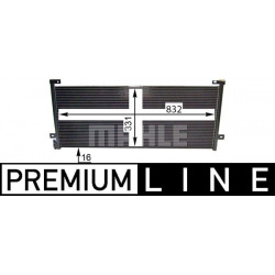 kondensatorius, oro kondicionierius BEHR *** PREMIUM LINE ***
                                MAHLE                          