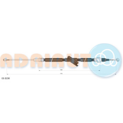 trosas, stovėjimo stabdys
                                ADRIAUTO                                                03.0236, A