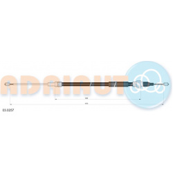 trosas, stovėjimo stabdys
                                ADRIAUTO                                                03.0257, A