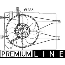 ventiliatorius, radiatoriaus BEHR *** PREMIUM LINE ***
                                MAHLE                                 