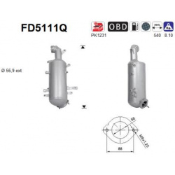 suodžių / kietųjų dalelių filtras, išmetimo sistema
                                                FD5111Q, AS, FD5111