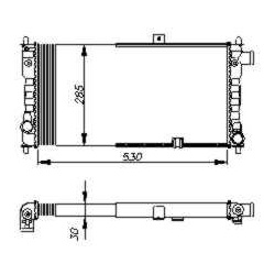 radiatorius, variklio aušinimas
                                NRF                                                54704, NR