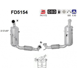 suodžių / kietųjų dalelių filtras, išmetimo sistema
FD5154, AS, FD5154,