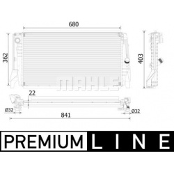 radiatorius, variklio aušinimas BEHR *** PREMIUM LINE ***
                                MAHLE                             