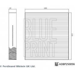 filtras, salono oras
                                BLUE PRINT                                                ADBP250056, BL