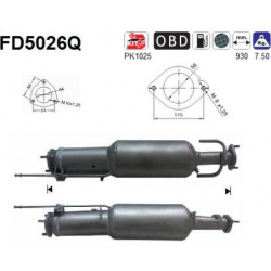 suodžių / kietųjų dalelių filtras, išmetimo sistema
                                FD5026Q, AS, FD5026Q, auto detalė