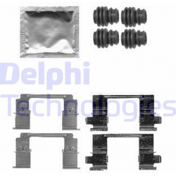 priedų komplektas, diskinių stabdžių trinkelės
                                DELPHI                                   