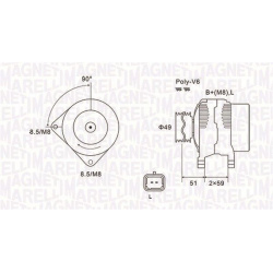 kintamosios srovės generatorius
                                MAGNETI MARELLI                                063731881010,