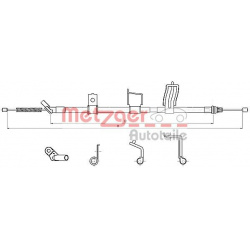 trosas, stovėjimo stabdys
                                METZGER                                                17.0348, Ne