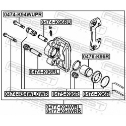stūmoklis, stabdžių apkaba
                                FEBEST                                0476-K96R, Nenurodytas ga