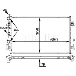 radiatorius, variklio aušinimas BEHR
                                MAHLE                                                CR