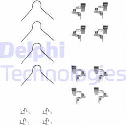 priedų komplektas, diskinių stabdžių trinkelės
                                DELPHI                                   