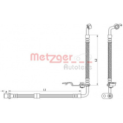 stabdžių žarnelė
                                METZGER                                                4110879, Nenurody