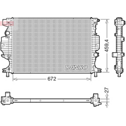 radiatorius, variklio aušinimas
                                DENSO                                                DRM1012