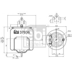 pneumatinė oro pagalvė
                                FEBI BILSTEIN                                                37636, 