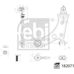 Vikšro valdymo svirtis
FEBI BILSTEIN 182071,