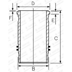 cilindro įvorė
                                GOETZE ENGINE                                15-450790-00, Nenurodytas gamin