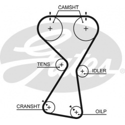 paskirstymo diržas RPM Racing Timing Belt
                                GATES                                             