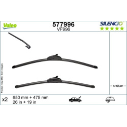 valytuvai SILENCIO FLAT BLADE SET
VALEO 577996