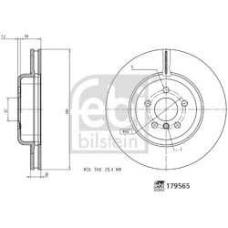 stabdžių diskas (1vnt)
                                FEBI BILSTEIN                                                179565,