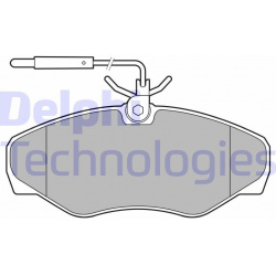 stabdžių trinkelių rinkinys, diskinis stabdys
                                DELPHI                                      