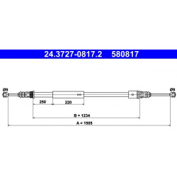 trosas, stovėjimo stabdys
                                ATE                                                24.3727-0817.2,