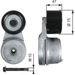 diržo įtempiklis, V formos rumbuotas diržas FleetRunner™
                                GATES                          