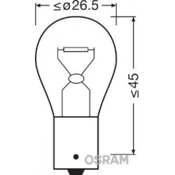 Osram lemputė PY21W Diadem CHROME12V BAU15S UNV1
                                OSRAM                                      