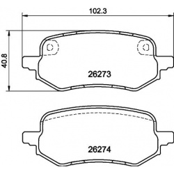 stabdžių trinkelių rinkinys, diskinis stabdys
                                MINTEX                                      