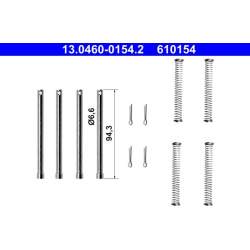 priedų komplektas, diskinių stabdžių trinkelės
                                ATE                                      