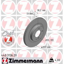 stabdžių diskas (1vnt) COAT Z
                                ZIMMERMANN                                                440