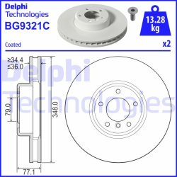 stabdžių diskas (1vnt)
DELPHI BG9321C, Nenur