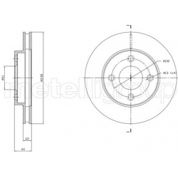 stabdžių diskas (1vnt)
                                METELLI                                                23-1808C, MET