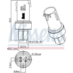 slėgio jungiklis, oro kondicionavimas ** FIRST FIT **
                                NISSENS                               