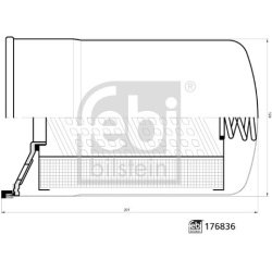 filtras, hidraulinė sistema
                                FEBI BILSTEIN                                176836, FEBI BILSTE