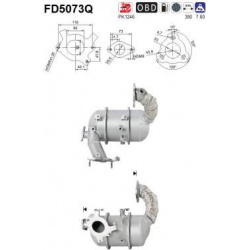 suodžių / kietųjų dalelių filtras, išmetimo sistema
                                FD5073Q, AS, FD5073Q, auto detalė