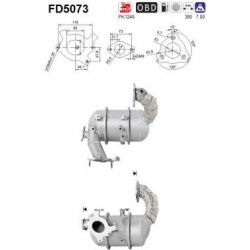 suodžių / kietųjų dalelių filtras, išmetimo sistema
                                FD5073, AS, FD5073, auto detalė