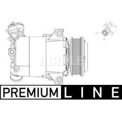 kompresorius, oro kondicionierius BEHR *** PREMIUM LINE ***
                                MAHLE                            