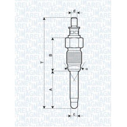 kaitinimo žvakė
                                MAGNETI MARELLI                                062900059304, MAGNETI MARELL