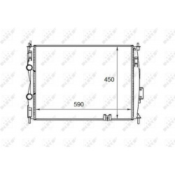 Aušinimo radiatorius
                                NRF                                                58461, NRF, 58461, a