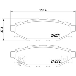stabdžių trinkelių rinkinys, diskinis stabdys XTRA LINE
                                BREMBO                            