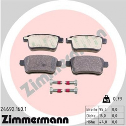 stabdžių trinkelių rinkinys, diskinis stabdys
                                ZIMMERMANN                                  