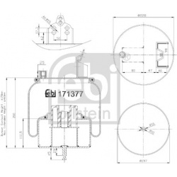 pneumatinė oro pagalvė
                                FEBI BILSTEIN                                                171377,